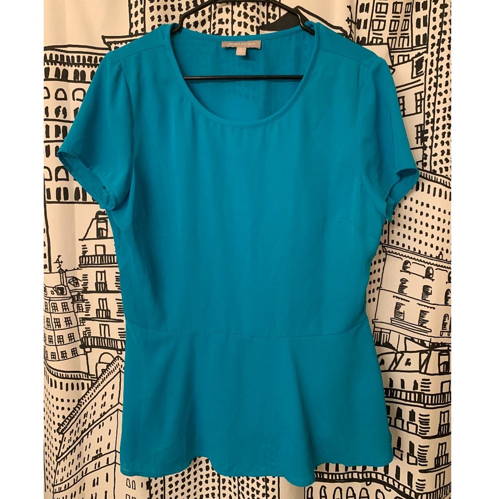 Banana Republic Short Sleeve Blouse, Size 12